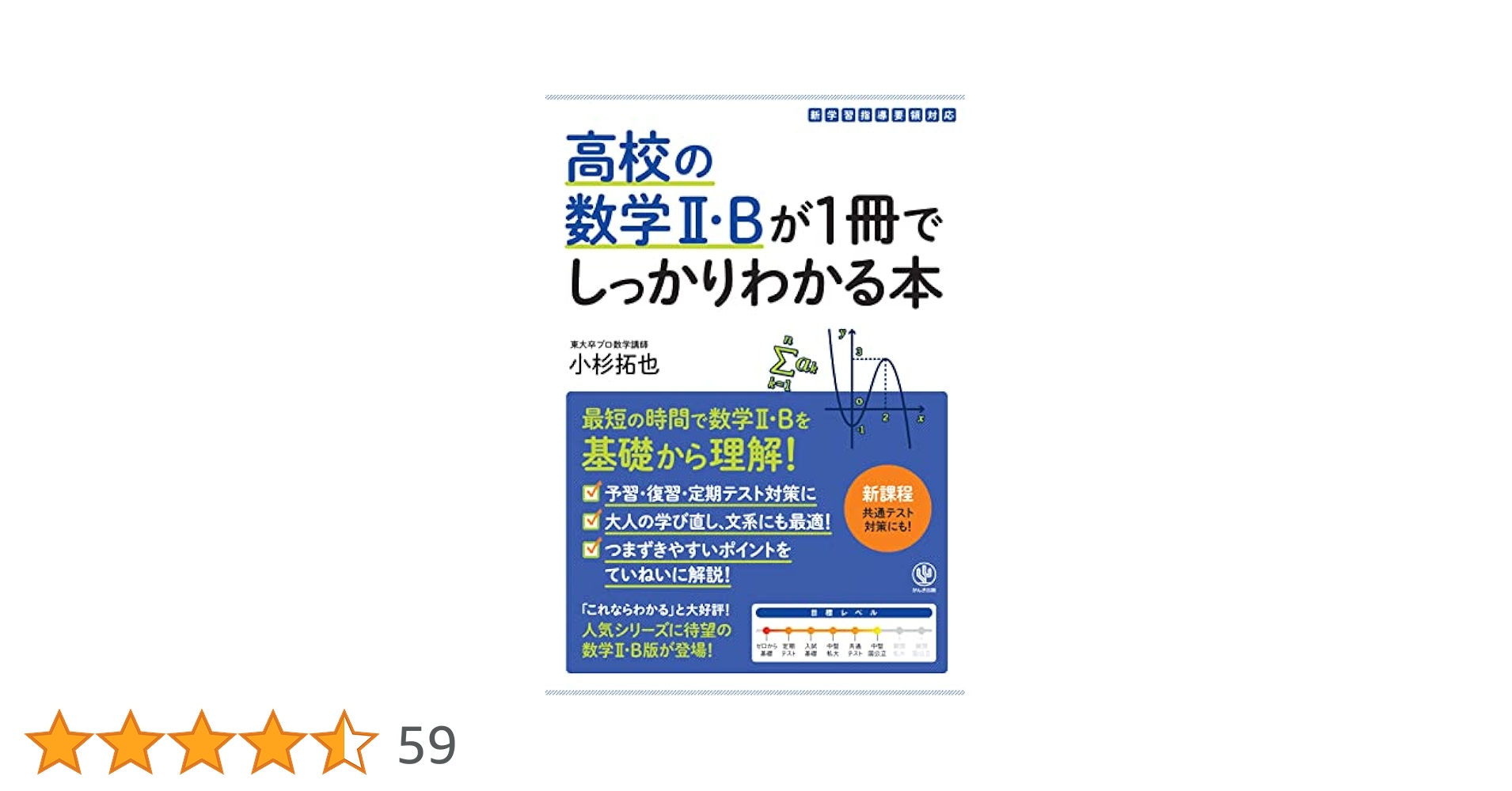 秋山・大貫のもっとわかる数学IIB 改訂版 センター試験 数学II・Bの点数が面白いほどとれる本